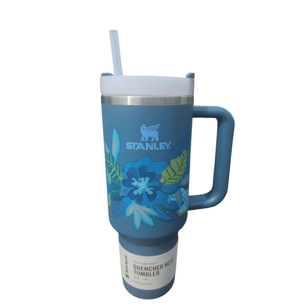 Stanley Mother's Day 40 OZ 1.18L Quencher H2.0 Tumbler‎ Blue Spruce Tropic NEW